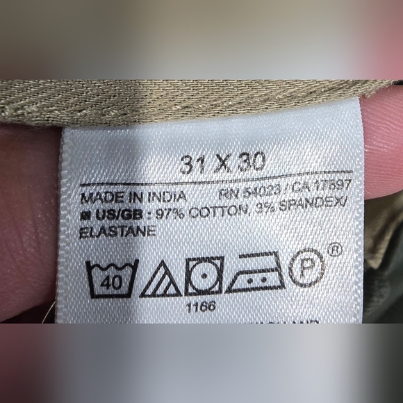 Banana Republic Slim Olive Green Chino Pants Size 31x30 - Picture 10 of 10